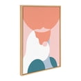 thumbnail image 2 of Kate and Laurel Sylvie You Are Enough Framed Canvas Wall Art by Maggie Stephenson, 23x33 Natural, Motivational Feminine Wall Décor, 2 of 8