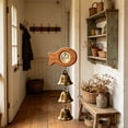 thumbnail image 4 of Campana de Viento de Cobre con Madera de Haya y Campanas de Cristal – Colgante Decorativo de Sonido Relajante para Jardín, Patio o Interiores | Adorno Colgante de Tranquilidad, 4 of 5