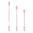 thumbnail image 3 of Mini espátulas de maquillaje Yuyangstore 3 uds Vidrio con Cepillo de rosa, 3 of 8
