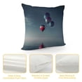 thumbnail image 4 of Orinice Balloons Graphic Decorative Pillow Cover for Home Couch Living Room Bed Sofa 22x22in, 4 of 5
