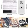 thumbnail image 4 of Pegatinas para Teclado de Piano, 49/54/61/88 Juego Completo de Pegatinas para Piano para Teclas Negras + Blancas, Pegatinas para Teclas de Piano para niños y Principiantes, Eliminación Transparente. Afortunado Sencillez, 4 of 5
