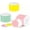 4 Colors, variant on 2 Inch Color Circle Thermal Sticker Label, Self-Adhesive Round Direct Thermal Label for Logo Design, QR Code, White Pink Green Yellow, 2000 Sheets/4 Rolls