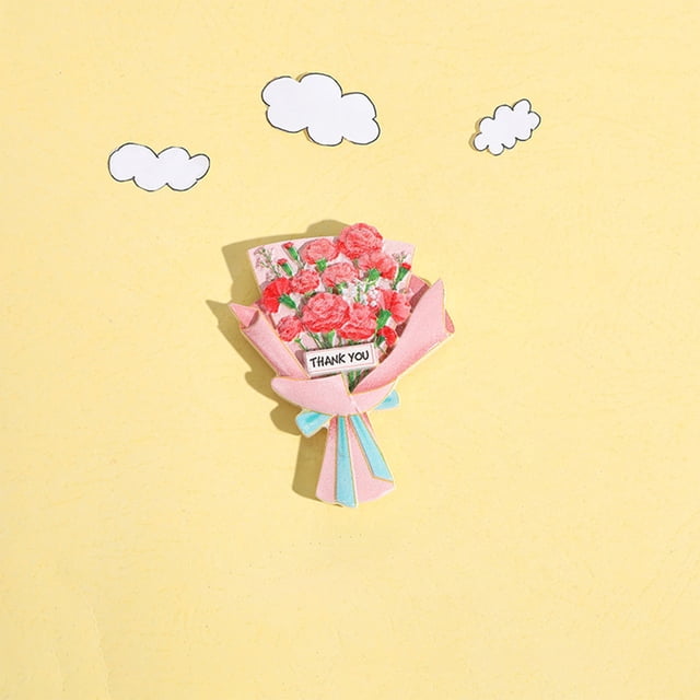Flower Bouquet Resin Fridge Stickers Three Dimensional Magnetic Stickers Fridge Decoration