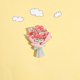 thumbnail image 1 of Flower Bouquet Resin Fridge Stickers Three Dimensional Magnetic Stickers Fridge Decoration, 1 of 7