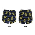 thumbnail image 3 of Fuzoiu Avocado Print Women's Athletic Shorts, Double-Layer Running Shorts with Pocket,Women's Workout Shorts for Yoga, Gym, and Workouts-X-Large, 3 of 7