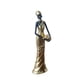 thumbnail image 1 of Estatua de mujer tribal africana decorativa, figura de mujer multifuncional. Estilo A, 1 of 9