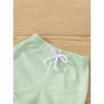 thumbnail image 6 of Franhais Newborn Infant Outfits Sets, Ribbed Knit Short Sleeve T-shirt + Short Pant Clothes Set, 6 of 9