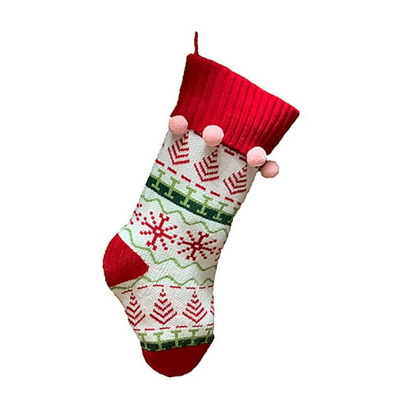 Vikakiooze Christmas Stockings, Big Xmas Stockings, Plaid Style with Snow Christmas Decorations