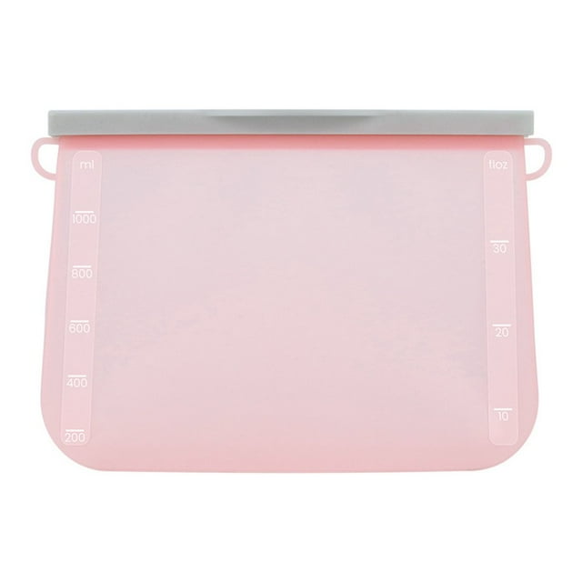 Food Storage Bag Leak-proof Easy Seal Silica Gel Vegetable Fruit Freezer Gallon Bag for Home