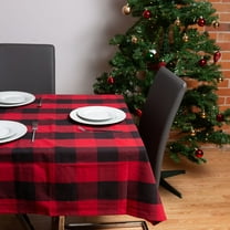 Fabstyles Buffalo Check 100% Cotton Tablecloth, 60" x 120"
