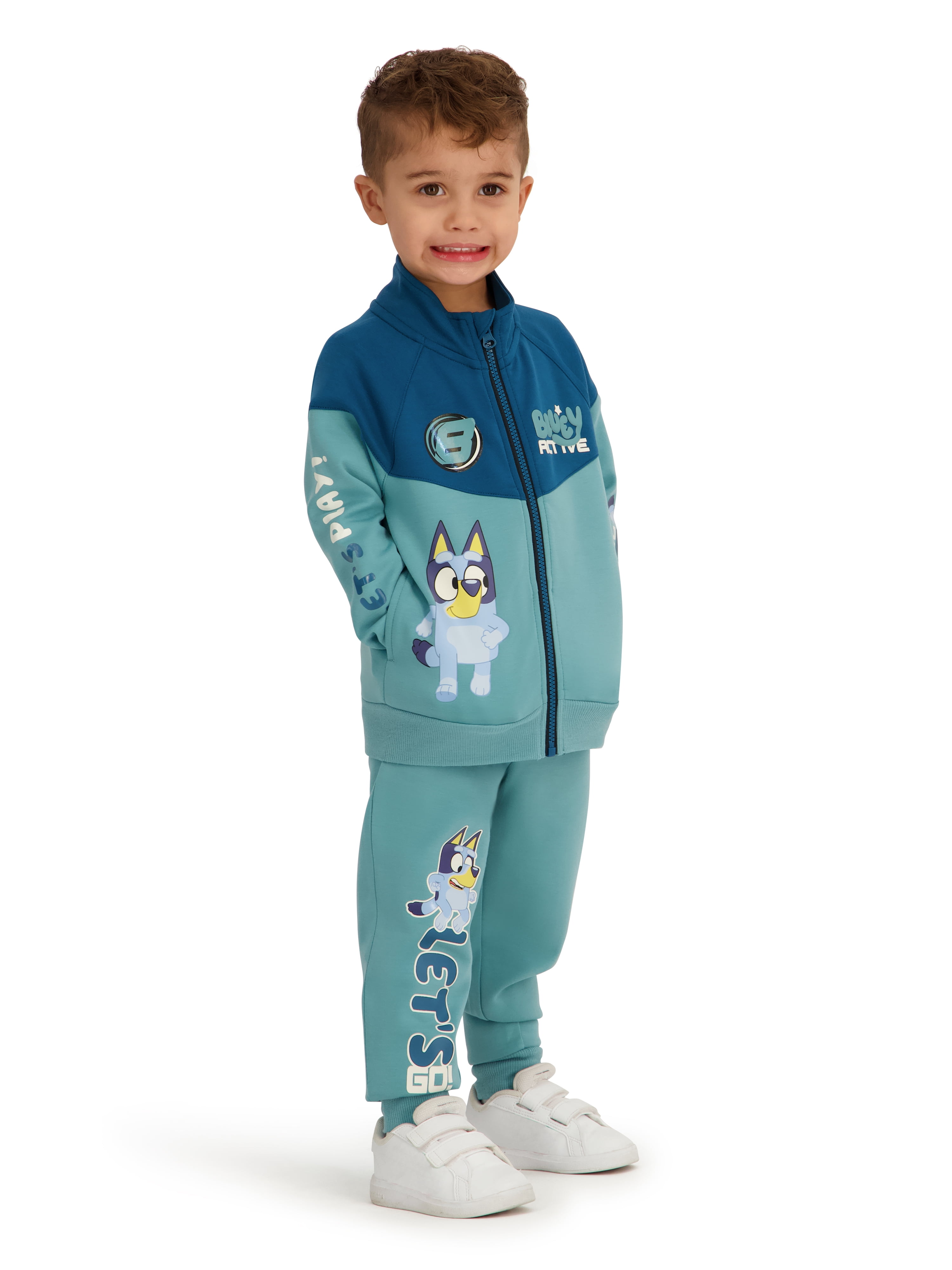 Bluey Toddler Boy 2pc Active Jacket and Pant Set, Sizes 12 Months - 5T