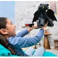 thumbnail image 3 of Dreamworks Dragons How to Train Your Dragon Toothless Plush Toy, 8", 3 of 5