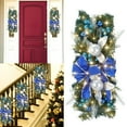 thumbnail image 2 of Mrzhqd Christmas Wreaths Decor The Cordless Prelit Stairway Trim Christmas Wreaths For Front Door Holiday Wall Window Hanging Ornaments For Indoor Outdoor Home Xmas Decor, 2 of 9
