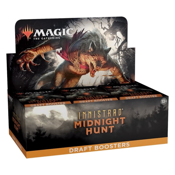 Magic the Gathering: Innistrad: Midnight Hunt Draft Boosters Box 36 boosters per box, 15 cards per pack