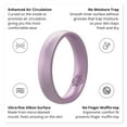 thumbnail image 4 of Lavender Purple - Pearly Breathable Silicone Ring For Women 4mm Bandwidth, 4 of 5