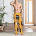 thumbnail image 5 of Uemuo Corgi Pattern Men's Wide Leg Palazzo Lounge Pants with Pockets Light Weight Loose Comfy Casual Pajama Pants-Small, 5 of 9