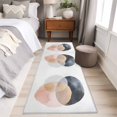thumbnail image 4 of 2'x6' Rug Runners for Hallways Kitchen, Pink Black Grey Art Non Slip Entryway Beside Floor Carpet Runner, Geometric Modern Abstract Art Washable Laundry Room Bedroom Throw Rugs Mat for Family Pet, 4 of 8