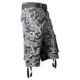 thumbnail image 4 of Ma Croix Mens Paisley Cargo Shorts Heavyweight Big and Tall Multi Pocket Outdoor Twill Shorts with Belt, 4 of 5
