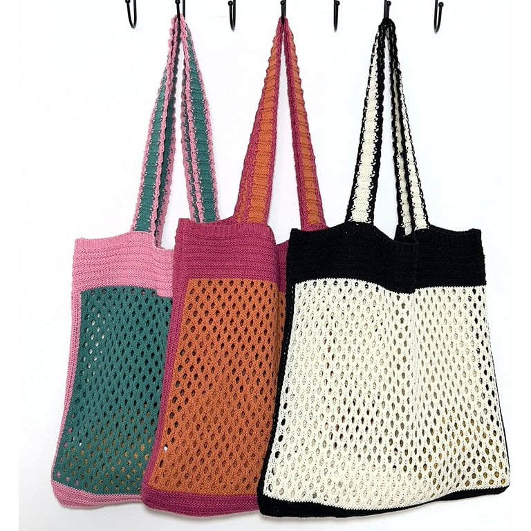 DanceeMangoos Crochet Tote Bag Aesthetic Tote Bag Aesthetic Y2k