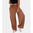 thumbnail image 3 of Ropa de mujer Moda Elegante Cintura elástica Pantalones plisados de pierna ancha Pantalones de cintura alta Pantalones casuales sueltos, 3 of 5