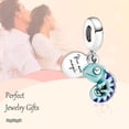 thumbnail image 5 of 925 Sterling Silver Charm for Bracelets Color-Changing Chameleon Dangle Charms Women Bracelet Charm, 5 of 6