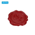 thumbnail image 3 of Unique Bargains Wax Seal Stickers, 50 Pcs Embossed Self Adhesive Rose Sticker, Red, 3 of 5