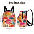 thumbnail image 2 of Pastel Rainbow Lollipop Small Backpack Cute Mini Backpacks For Woman Lightweight Daypacks, 2 of 8
