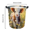 thumbnail image 3 of JRXY Cute Highland Cow Oxford Cloth Laundry Basket Collapsible Waterproof for Toys Clothes Organization Gift Basket One size, 3 of 6