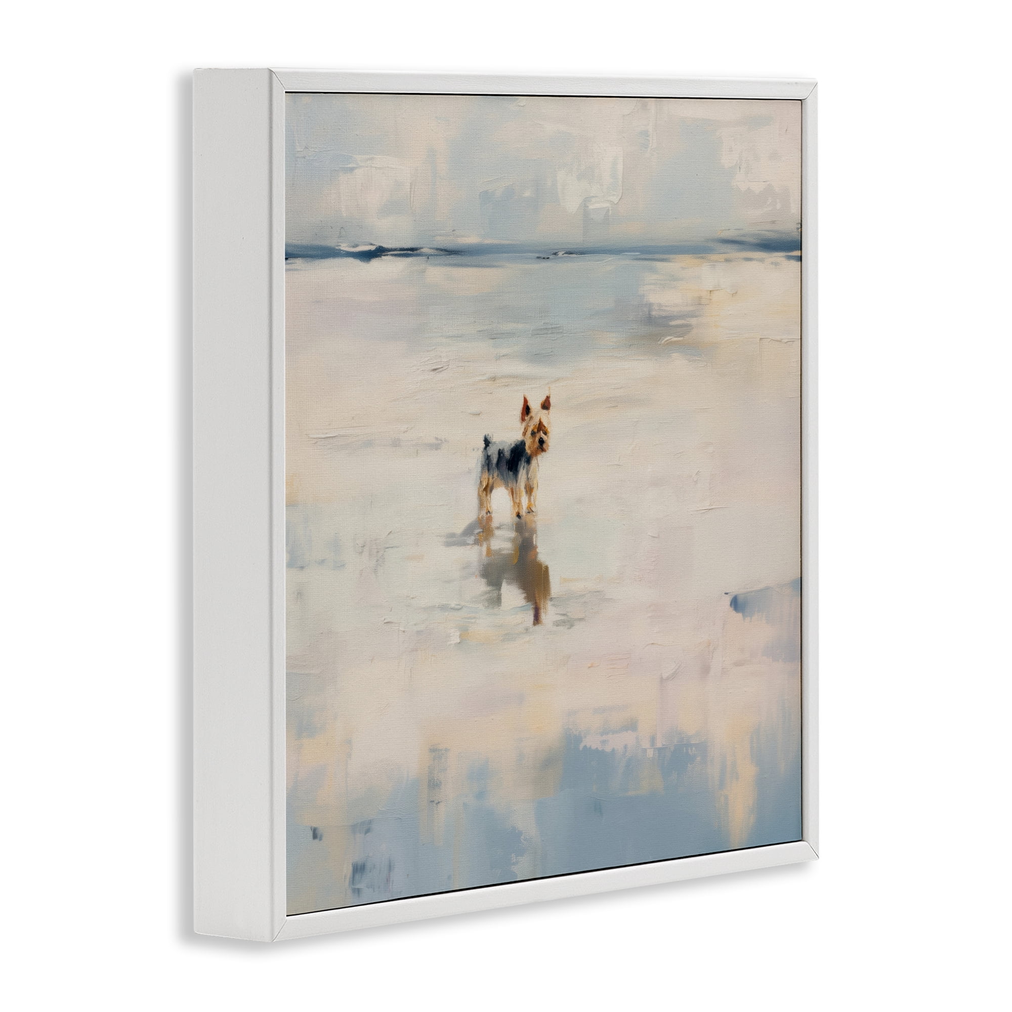 Stupell Industries Quiet Moment By The Sea White Framed Giclee Art, design by Svetlana Aleynikova