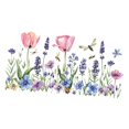 thumbnail image 3 of Vinilos decorativos florales para pared, decoración floral floreciente, fondo decorativo para el hogar, arte mural floral, murales para habit, 3 of 9