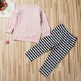 thumbnail image 4 of Kids Baby Girls Outfit Top T-shirt Long Sleeve Pants Set Cotton Toddler Autumn Clothes Tracksuit, 4 of 9