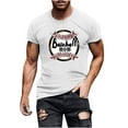 thumbnail image 2 of Qiopertar Liquidation à Moins de 5$ Blouse à Manches Courtes Imprimée Col Rond pour Hommes en Solde Offres d'Accès Anticipé, 2 of 5