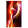 thumbnail image 2 of Abstract Warm Red Fractal Design - Large Abstract Canvas Art, 2 of 3