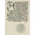 thumbnail image 2 of Frank Chouteau Brown 11x14 Gold Ornate Wood Frame and Double Matted Museum Art Print Titled - Modern Blackletter (1902), 2 of 4