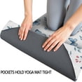 thumbnail image 3 of 70x26 Inch Yoga Towel, Sweat Absorbent Non-Slip Mat for Hot Yoga, Pilates & Fitness,Butterfly Floral Leaf White Pattern, 3 of 5