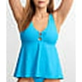 thumbnail image 5 of Ring-Front Underwire Tankini Top Swimsuit, 5 of 6