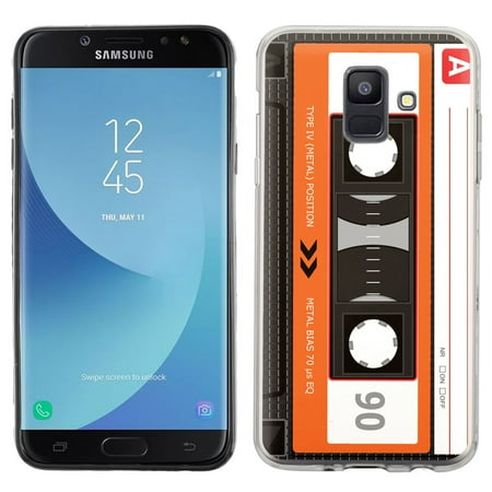 - For Samsung Galaxy A6 Case, OneToughShield ® Scratch-Resistant TPU Protective Slim-Fit Phone Case Cover - Cassette Orange