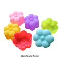 thumbnail image 4 of keepw 6 Pcs Moule à Gâteau en Silicone Fleur Outils de Cuisson Auto-Assemblage Mini Divers Designs Pudding Cuisson Ustensiles de Cuisson Rond Fleur, 4 of 6