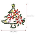 thumbnail image 2 of Gymnture Christmas Brooch Pin Festival Brooch Badge Fashion Accessory Rhinestone Tree Brooch Pin, 2 of 10