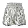 thumbnail image 5 of Sngxgn Flowy Shorts for Women Gym Yoga Workout Running Skort Clothes Summer(Silver,L), 5 of 5