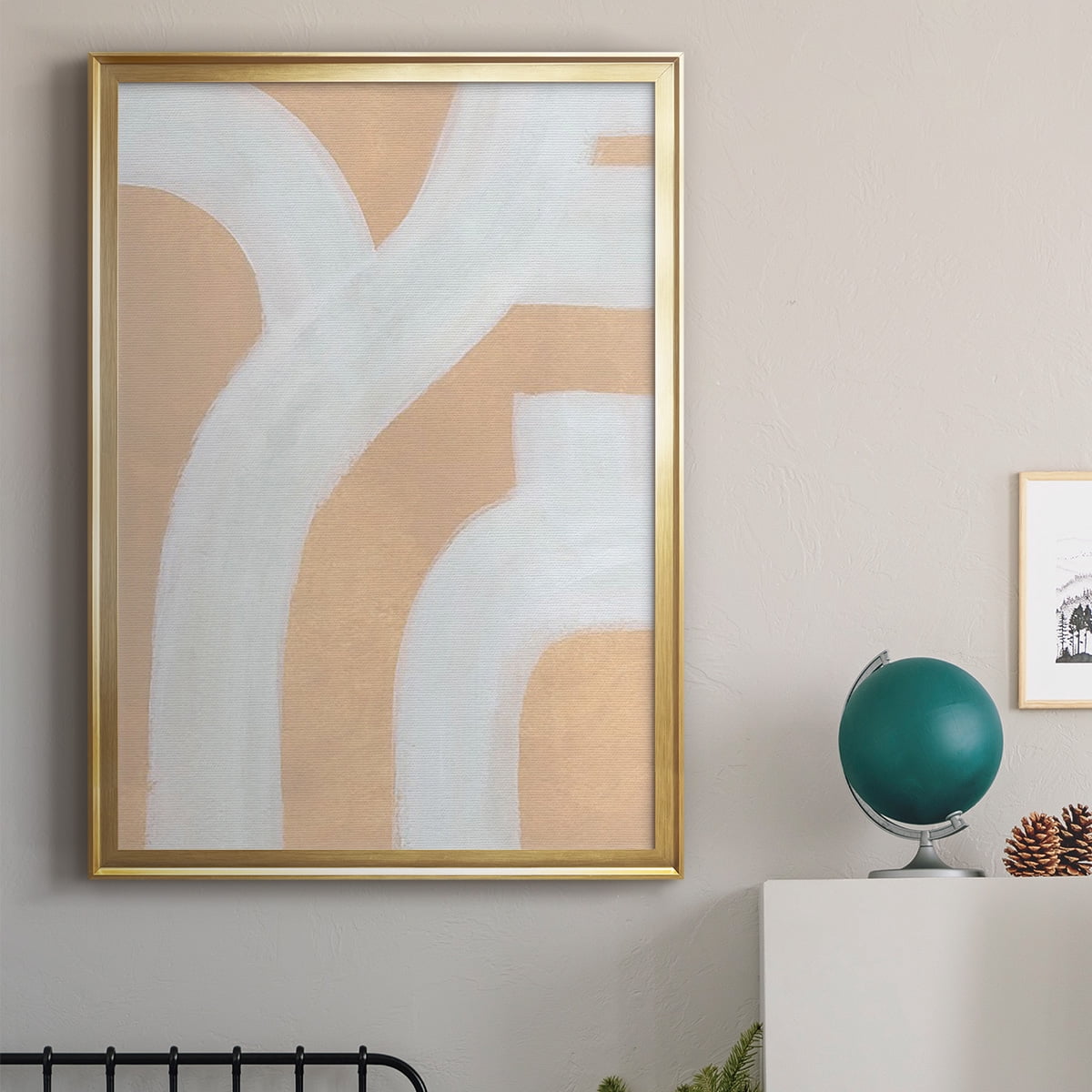 Neutral Winding Paths I Premium Framed Print, in Gold, Black, or Silver - Ready to Hang