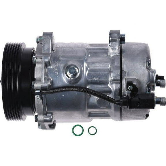 A/C Compressor - with Clutch - Compatible with 1998 - 2000, 2002 - 2006 Volkswagen Beetle 1.8L 1.9L 2.0L 4-Cylinder (For Models with SD7V16 Compressor) 1999 2003 2004 2005