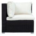 thumbnail image 6 of Veryke 8 Piece Patio Rattan Sectional Cushioned Sofa Set with Ottoman and Coffee Table, Brown, 6 of 9
