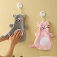 thumbnail image 2 of Cute Chenille Hand Towels for Bathroom, Hanging Hand Towel with Hanging Loop, Funny Cartoon Animal Kids Hand Towel Set Kitchen, Absorbent Thick, 2 of 8