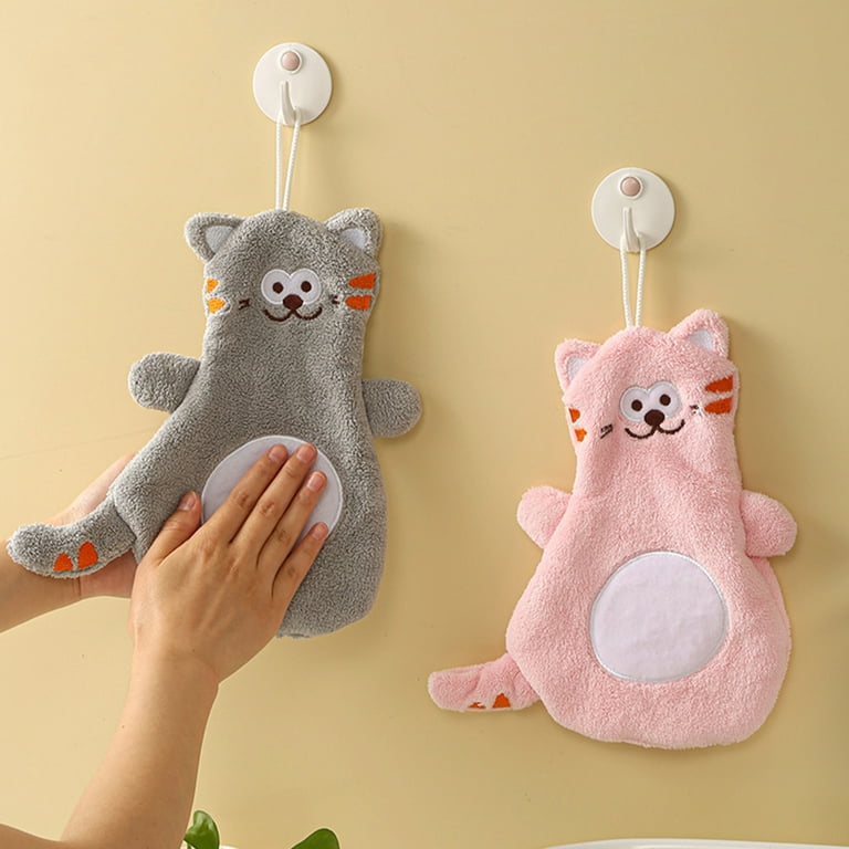 Hanging Hand Towel Kitchen Bathroom Accessories Soft Plush
