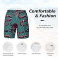 thumbnail image 5 of Lsque Mens Swim Trunks Snake And Rose Pattern - Bathing Suit Compression Liner - Beach Swim Shorts Swimwear - (S-3XL) - Stretch Quick Dry -Small, 5 of 9
