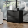 thumbnail image 3 of Metal Lateral  File Cabinet With Drawer&Lock,filing Cabinet For Home Office/Legal/Letter/A4, Home Office Furniture For Hanging File,Space-Saving Wide Storage., 3 of 15
