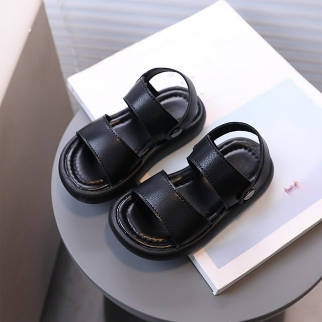 Girl's Sandals Ohufall Children's Solid Color Soft Soled Sandals For Casual Wear Comfortable Breathable Soft Soled Non Slip Shoes