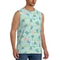 thumbnail image 2 of Balery Sea Turtle Men's Sleeveless Muscle Shirts Workout Tank Top, Moisture Wicking, Odor Protection-, 2 of 8