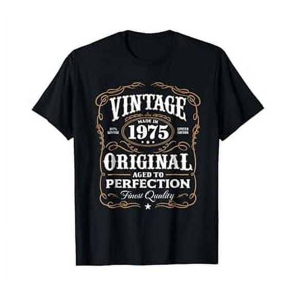 Vintage Made In 1975 T-Shirt 43rd Birthday Gift
